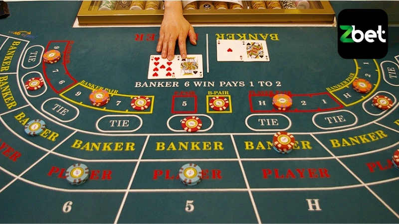 Game có 3 cửa cược chính gồm Player, Banker và Tie